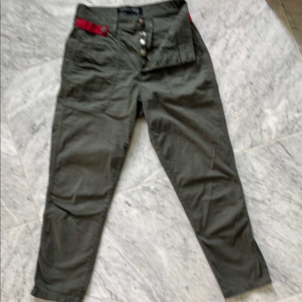 Veronica Beard size 26 in olive Arya Straight high-rise.